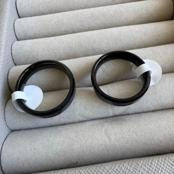 Men’s Black Tungsten Carbide Ring – Size 11, 12 - Picture 8 of 9